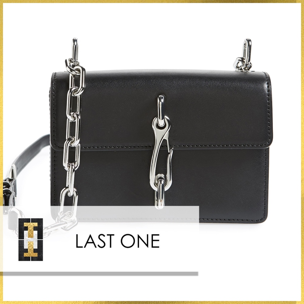 ALEXANDER WANG HOOK SMALL LEATHER CROSSBODY BAG